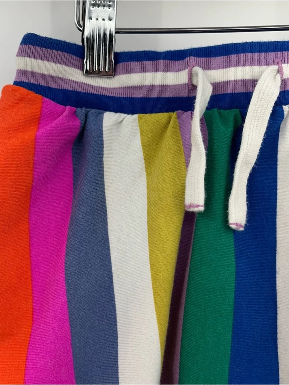 Mini Boden 4-5y rainbow skort 0430 cotton skirt shorts stripe